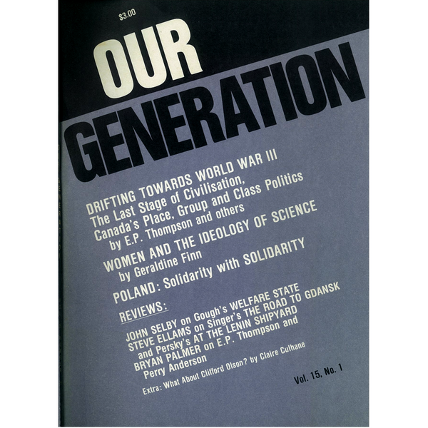 <b>Our Generation</b><br>Volume 15, Number 1